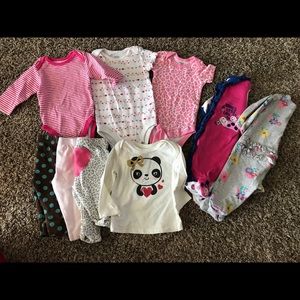 0-3 month girls lot